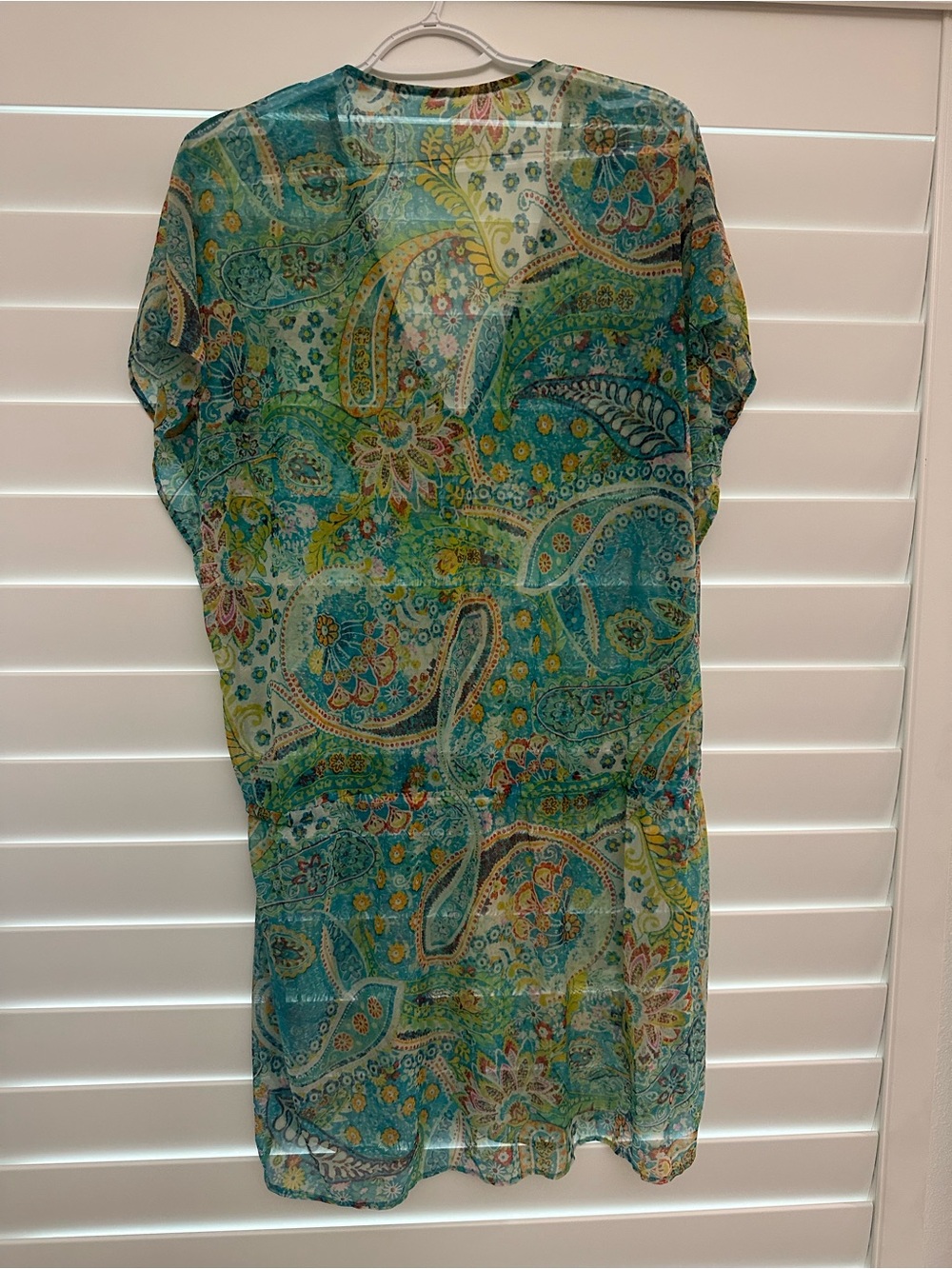 Lauren Ralph Lauren Sheer Paisley Beach Cover-Up Tunic - Picture 3 of 3